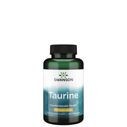 Taurin aminosav 500 mg Taurine 100 kapszula Swanson