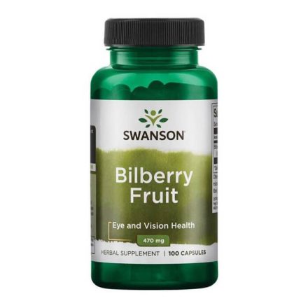 Swanson Fekete áfonya (Bilberry) gyümölcs 470 mg/ 100 kapszula