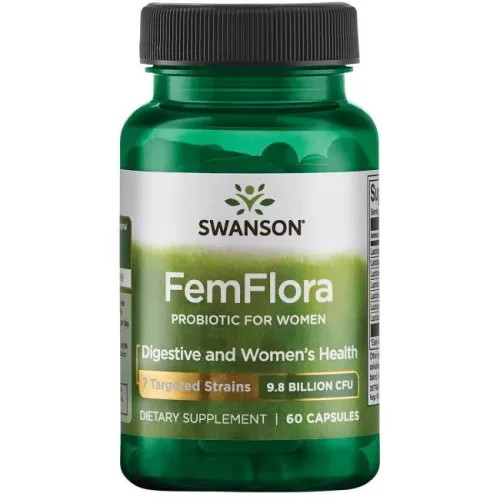 Swanson FemFlora probiotikum nőknek 7 törzs / 9,8 milliárd CFU / 60 kapszula 