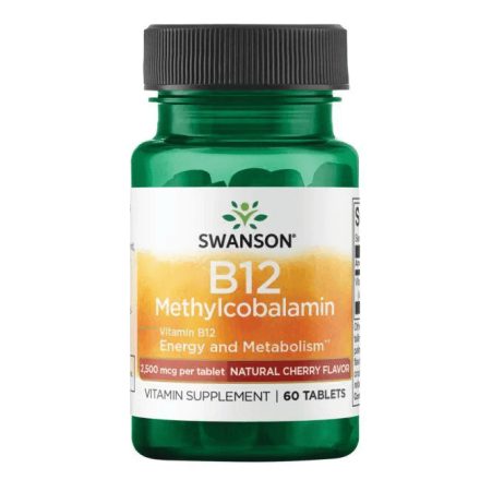 Swanson B12 -metilkobalamin 2500 mcg 60 rágótabletta