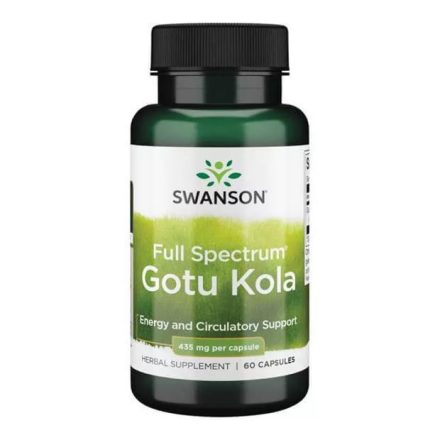 Swanson Gotu Kola („Hosszú élet füve” Tigrisfű) kivonat 435 mg 60 kapszula 