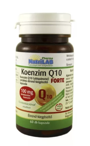 NutriLAB Koenzim Q10 Ubiquinone 100mg fermentált vega 60 kapszula