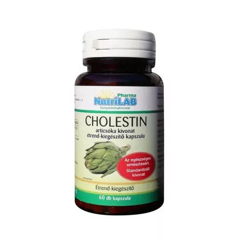 NutriLAB Cholestin articsóka 600mg 60 kapszula 