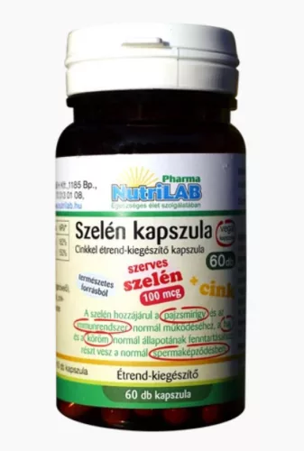 NutriLAB Szelén cinkkel 60 kapszula  