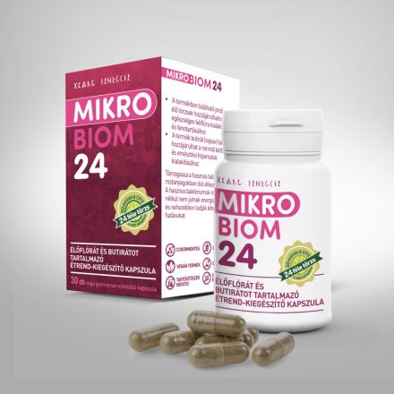 MikroBiom 24 élőflórás étrend-kiegészítő kapszula (30 db) Hymato