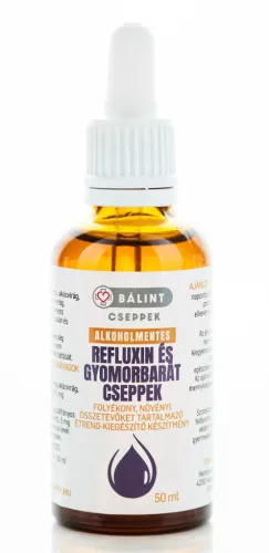 Bálint Cseppek Alkoholmentes Refluxin és gyomorbarát cseppek 50ml