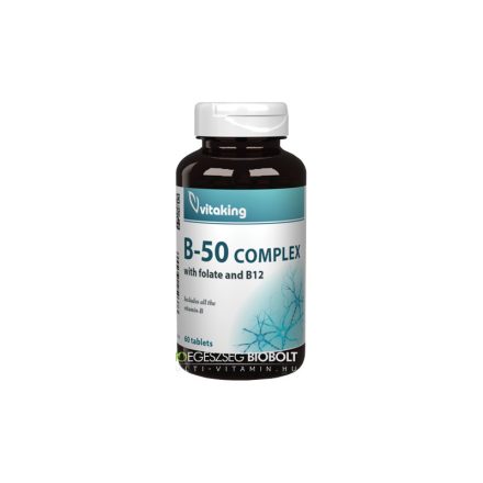 B-50 komplex vitamin Mega B50 60 tabletta Vitaking