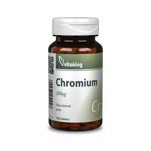 Vitaking Króm pikolinát 25mg Chromium 100 tabletta