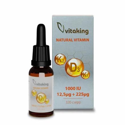 D3-K2-K1 vitamin csepp MCT olajjal 320 csepp Vitaking