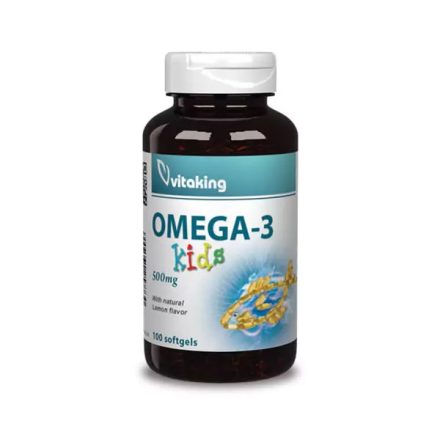 Omega-3 Kids 500mg 100 softgels Vitaking Halolaj