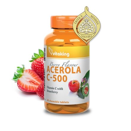 Acerola C-500 40 rágótabletta Vitaking 