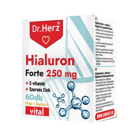 Dr. Herz Hialuron Forte 250 mg 60 db kapszula izületekre 