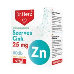 Dr. Herz Szerves Cink 25mg 60 kapszula 