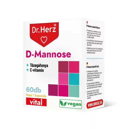 Dr. Herz D-Mannose+Tőzegáfonya+C-vitamin 60 kapszula