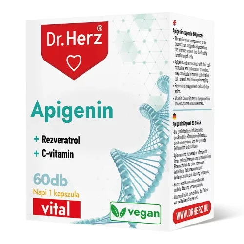 Dr. Herz Apigenin + Rezveratrol + C-vitamin 60 kapszula