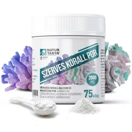 Natur Tanya® Szerves korall por - okinawai korall eredetű kalciumot és magnéziumot tartalmazó por 150 g (75 adag)