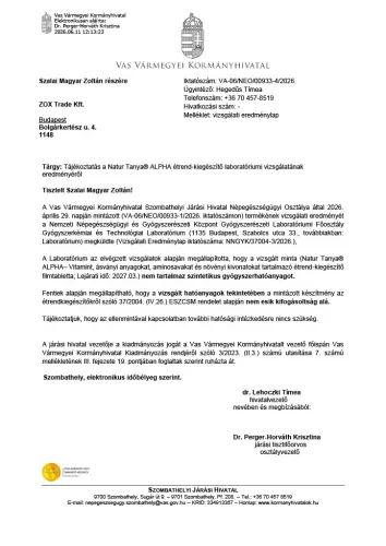 Natur Tanya ALPHA potencianövelő 30 db tabletta 