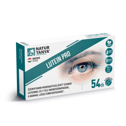 Lutein Pro szemvitamin - Mikrokapszulázott szabad lutein és 7 makula vitamin Natur Tanya