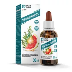   Natur tanya Teafaolaj Komplex - Teafa olaj, kakukkfű olaj, rozmaring olaj, grapefruitmag és hosszú bors kivonatok, csepp formában (30 ml) 
