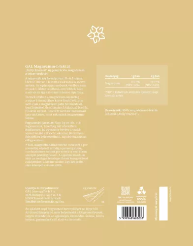 GAL Magnézium-L-laktát por 180g 
