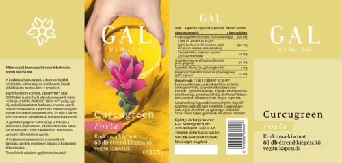 GAL Curcugreen Forte kurkuma 300mg 60 db kapszula