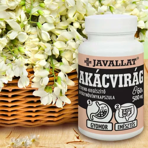 Javallat Akácvirág étrend-kiegészítő gyógynövénykapszula - 60 db