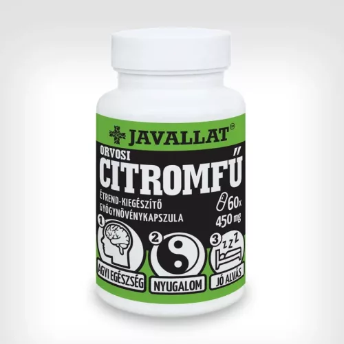 Javallat Orvosi citromfű étrend-kiegészítő gyógynövénykapszula - 60 db