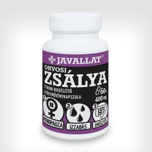 Javallat Orvosi Zsálya étrend-kiegészítő gyógynövénykapszula - 60 db