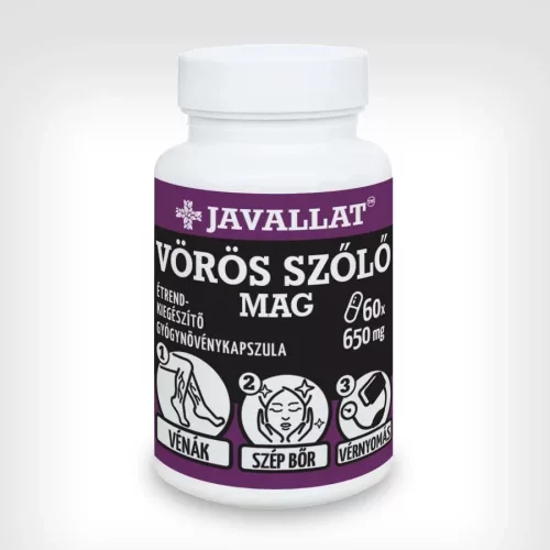 Javallat Vörös szőlő mag étrend-kiegészítő gyógynövénykapszula - 60 db