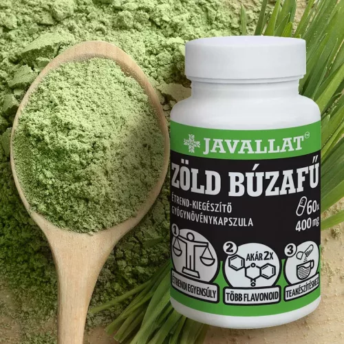 Javallat Zöld búzafű étrend-kiegészítő gyógynövény kapszula - 60 db