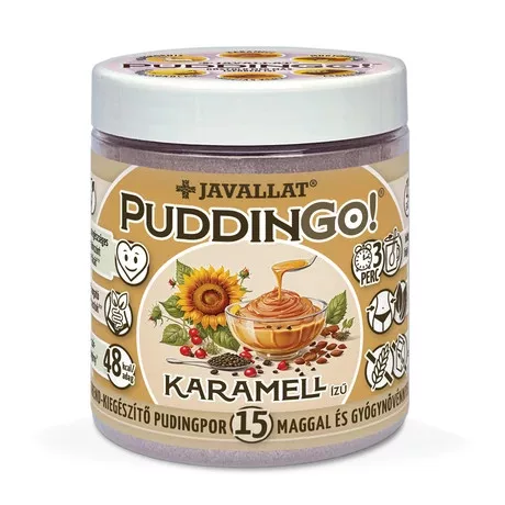 PuddinGo!® Karamell ízű étrend-kiegészítő pudingpor 360g