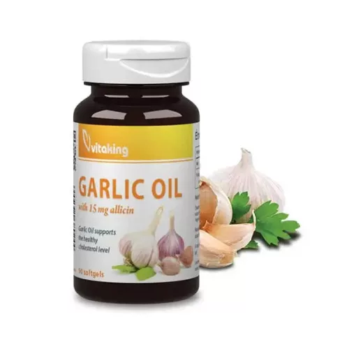 Vitaking Garlic Fokhagymaolaj kapszula 1000 mg 90 db lágyzselatin kapszula