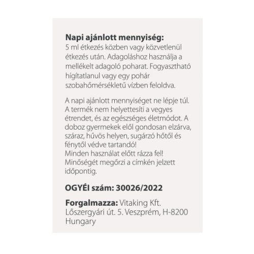 Vitaking VITAFER® liposzómás vas folyadék 120ml Vitaking