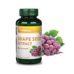 Szőlőmag kivonat + Rezveratrol (80) - Vitaking 