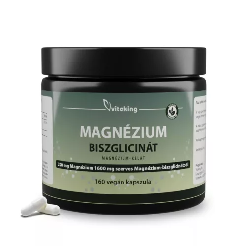 Vitaking Szerves Magnézium Biszglicinát 160 vegán kapszula