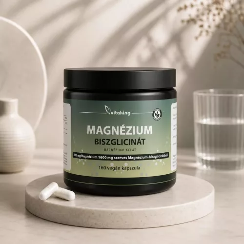 Vitaking Szerves Magnézium Biszglicinát 160 vegán kapszula