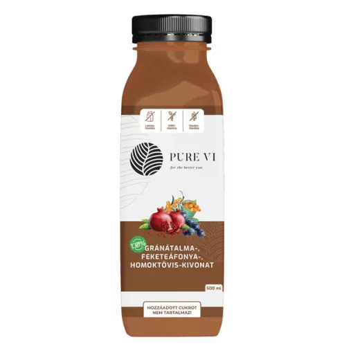 Pure Vi Gránátalma,feketeáfonya,homoktövis kivonat 500ml 