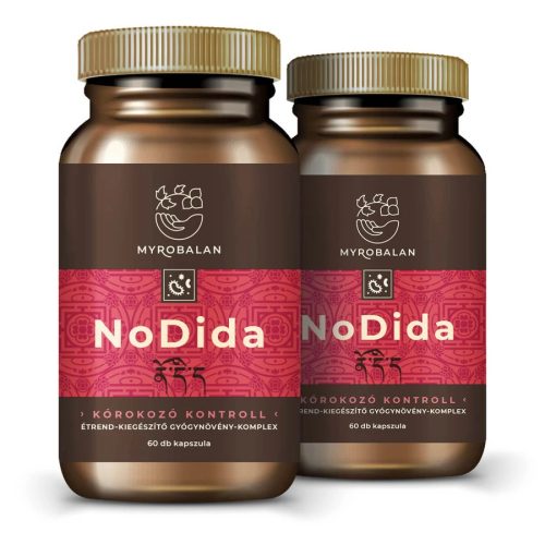 Myrobalan NoDida 2x1 dobozos csomag - 2x60 vegán kapszula csomagban olcsóbb!