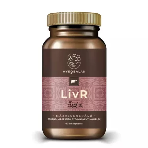 Myrobalan LivR 2x1 doboz DUO pack májregeneráló gyógynövény komplex 2x60 kapszula - csomagban olcsóbb!
