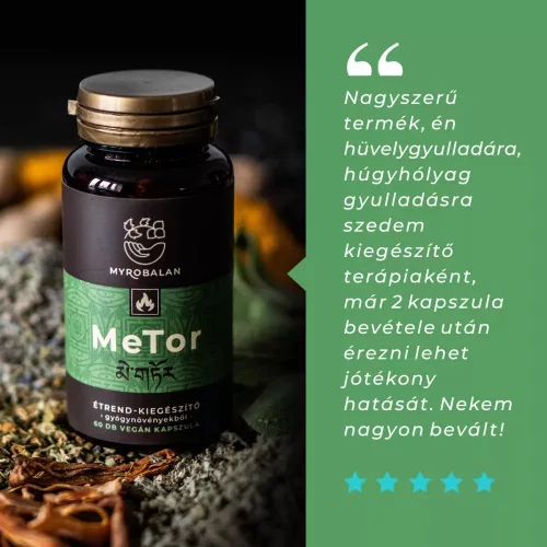 Myrobalan MeTor gyulladáscsökkentő 60db kapszula gyógynövény komplex 
