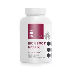   USA medical Iron Boost Matrix Vas mátrix BioFerrin® laktoferinnel 60 db kapszula 