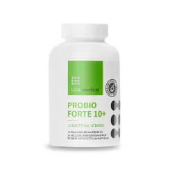   USA medical PROBIO FORTE 10+ Bélflóra támogató 10 féle baktérium törzzsel 60 db kapszula