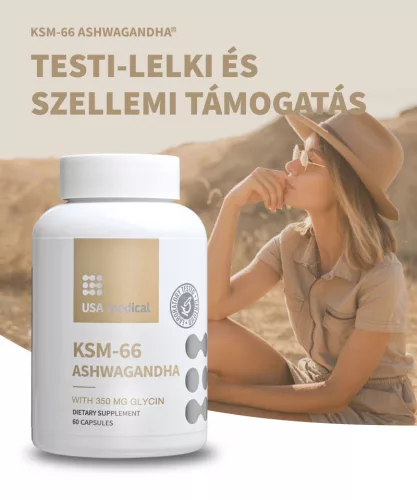 USA medical ASHWAGANDHA KSM-66 60 db kapszula 