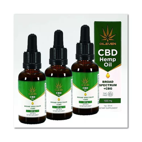 Oileven ® CBD+CBG Olaj 1000mg 30ml THC mentes! TRIO Pack Árbajnok! 