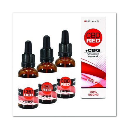 CBD+CBG olaj 1000 mg 30 ml Full spectrum  TRIO Pack CBD RED