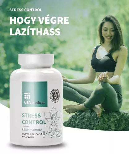 USA medical Stressz control – alvás formula  L-Theanin-nel 60 db kapszula 