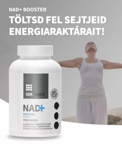 USA medical NAD+ Booster apigeninnel és rezveratrollal  60 db kapszula