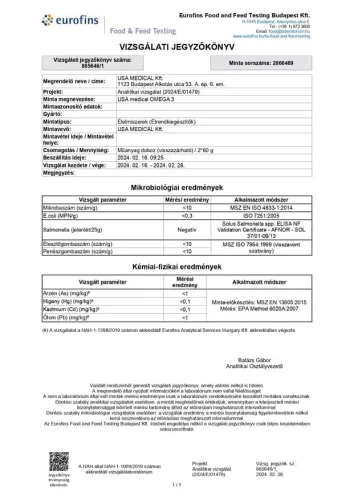 USA medical GOLDEN® Omega 3 halolaj 60 db kapszula
