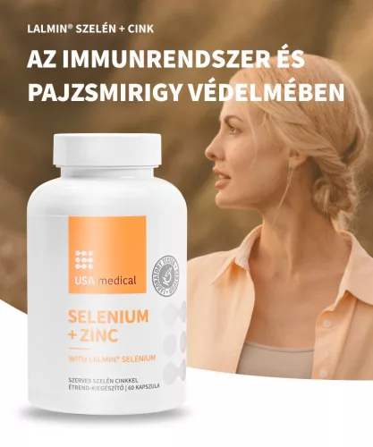 USA medical Selenium+Zinc -szerves Lalmin® szelén + cink 60 db kapszula