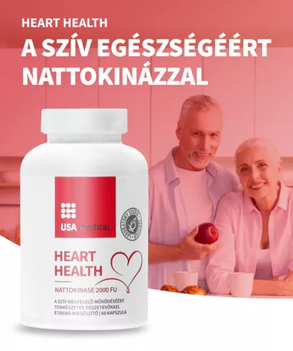 USA medical Heart Health Szív egészség nattokinázzal 60 db kapszula